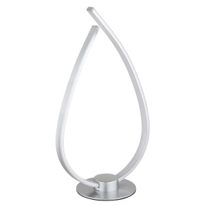 Lampada da tavolo in metallo Trina Globo 205x120 mm argento