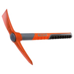 Piccozza Martelli arancione con manico grigio per giardinaggio e paesaggistica.