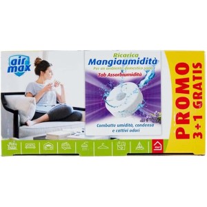 Ricarica Air Max Mangiaumidità, tabs assorbi umidità per un ambiente domestico sano.