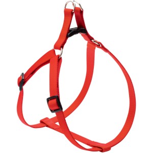 Pettorina per cani t.b.t. rossa con cinghie e fibbie regolabili.