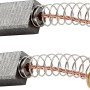 Spazzole di ricambio in carbone per smerigliatrice angolare CMI C-WIS-850/115 C, set di 2 in grafite con molla.