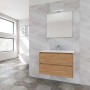 Mobile bagno base lavabo sospesa Ness 81 2/C honey 81x46 cm_5
