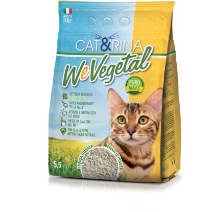 Lettiera gatto in mais superassorbente Cat&Rina 5,5 l