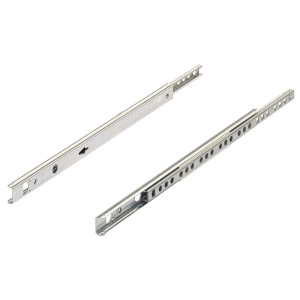 Guide a sfera Hettich per cassetti, estensione parziale, 310-520 mm, per scanalatura da 17 mm.