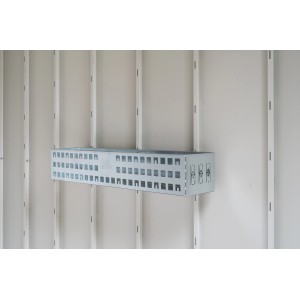 Cesto per scaffale Biohort, 72x16x11cm, metallo, set da 2 per casetta da giardino. Accessorio per riporre gli attrezzi da giardino.