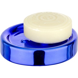 Dispenser di sapone blu con sapone