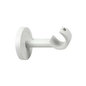 Supporto per bastone per tende t.b.t. bianco per montaggio a parete.