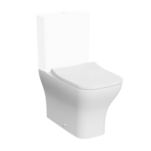 WC filo muro t.b.t. bianco con cassetta e sedile.