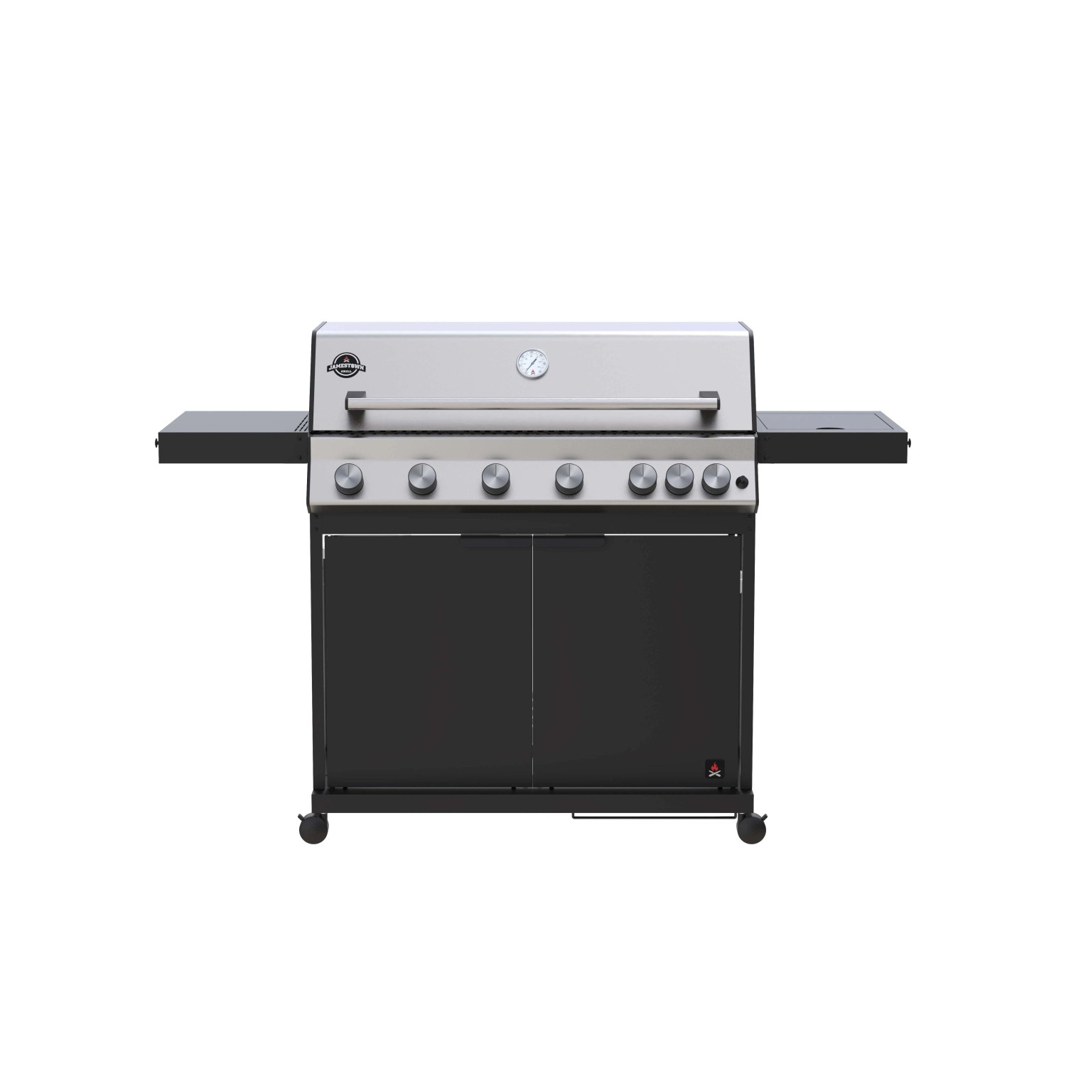 Barbecue a gas Jamestown Grill Kane 6 bruciatori 21 kW nero_2