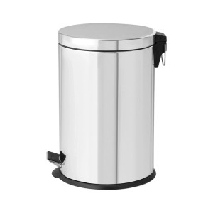 Pattumiera a pedale 20 l ø 29x45,5 cm cromata