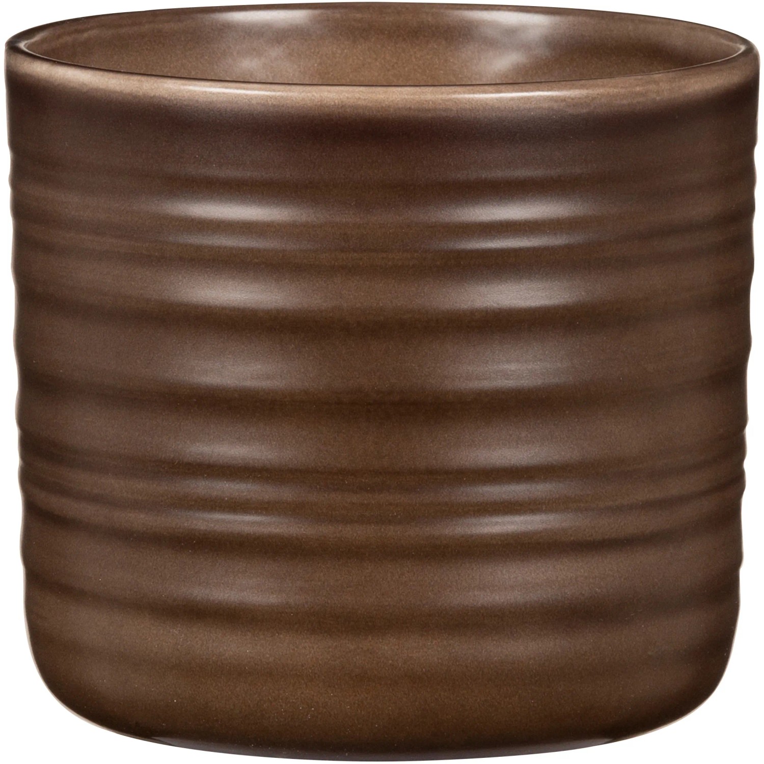 Set di 3 Vasi in Terracotta per Piante da Interno o Succulente Design Geometrico con Foro di Drenaggio