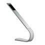 Moderna lampada da scrivania t.b.t. in argento con pannello LED.
