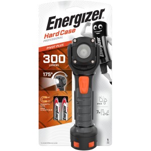 Lampada da lavoro Energizer Hardcase Pivot con base magnetica e batterie.