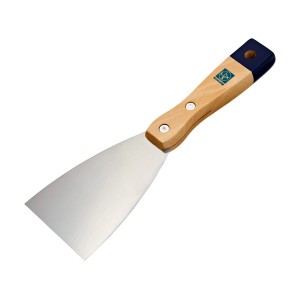 Spatola per pittura LUX, larghezza 70 mm, con manico in legno e lama in acciaio.