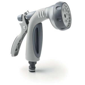 Pistola per irrigazione da giardino t.b.t. grigia.