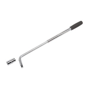 Chiave per bulloni ruota LUX con manico telescopico e bussola da 17/19 mm per cambio pneumatici auto.