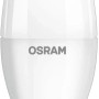 Lampadina LED E14 bianca a forma di candela di Osram.