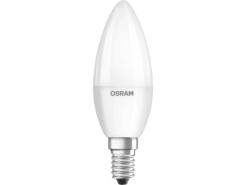 OSRAM lampadina LED forma a candela 40W equivalenti E14 luce neutra 3 pezzi