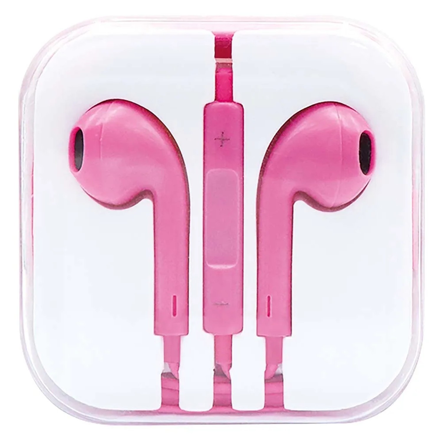 Auricolari Stereo In-ear Con Microfono - Jack 3,5 Mm, Cavo, Controlli Volume - Rosa - Per Cellulare, Laptop, MP3