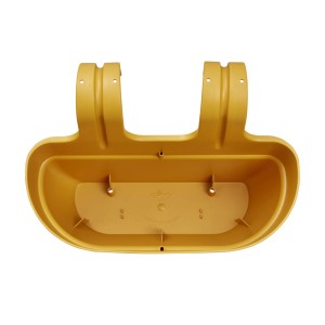 Fioriera Elho Vibia Campana M, 36 cm, giallo miele, per ringhiere fino a 6 cm di larghezza.