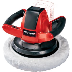 Einhell Power X-Change CE-CB 18/2 Li-Solo lucidatrice per auto a batteria con cuffia di lucidatura.