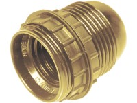 Portalampada E14 con staffa utile per il rivestimento finta candela FAEG  FG24052, Alto 65 mm