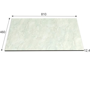 t.b.t. piano lavabo con dimensioni (810x460x12,4 mm).