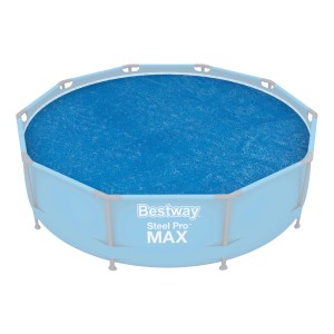 Rete di copertura blu per piscina Bestway su una piscina, categoria: Teli e reti di protezione.