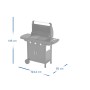 Immagine di un barbecue a gas con dimensioni 135 x 124,2 x 55 cm.