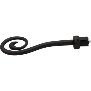 Terminale per bastone per tende Mydeco Orbis, ferro spazzolato, Ø 2 cm per set di stile.