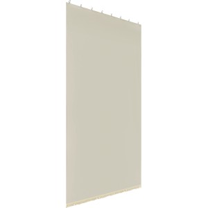 Tenda da sole t.b.t. beige, opaca, con frange e sospensione.