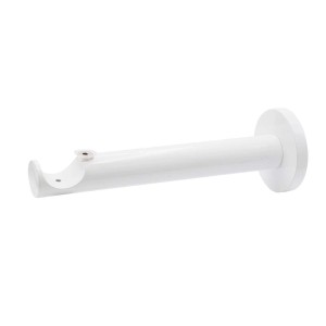 Supporto per bastone per tenda t.b.t. bianco per montaggio a parete.