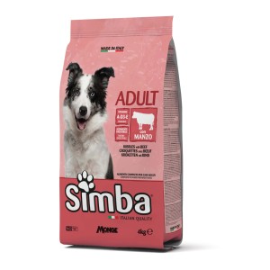 Simba Cibo secco per cani adulti con manzo, confezione da 4kg.