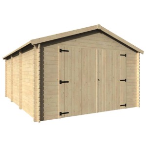 Garage in legno Garodeal H267xL409XP524 cm