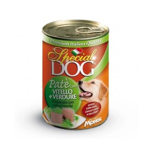 Cibo umido per cani Monge Special Dog patè vitello e verdure 400 gr