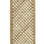 Pannello grigliato in legno per recinzioni da giardino, finitura naturale.