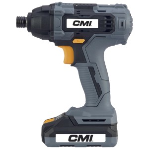 Avvitatore a impulsi a batteria CMI, grigio/nero, per fai da te e professionisti.
