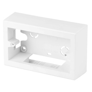 Scatola di montaggio a parete bianca per OBI Serie civili da esterno.