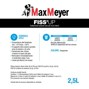 Max Meyer Fiss'Up, fondo isolante incolore per interni, 2.5L.