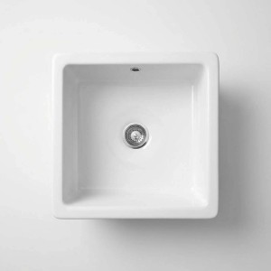 Lavello ceramica 1 vasca Pipián 485x200 mm bianco