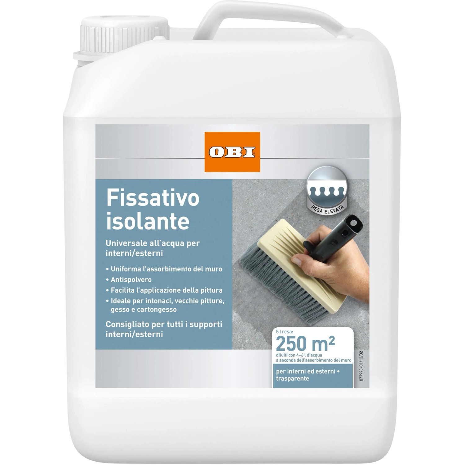 OBI Tiefgrund Transparent 5 l tanica: Primer per consolidare i substrati prima della verniciatura.