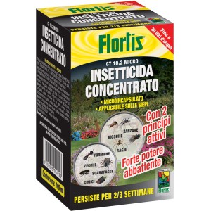 Flortis Insetticida concentrato per il controllo dei parassiti. Controlla insetti come zanzare, mosche, formiche e zecche.