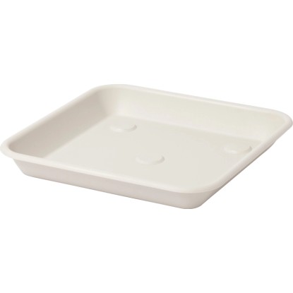 Sottovaso quadro Omnia 30 cm bianco pietra