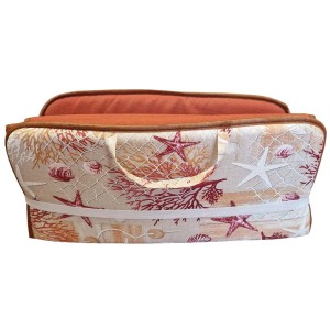 Cuscino da esterno t.b.t. con motivo marittimo.