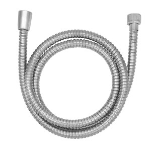 Tubo doccia flessibile in metallo per rubinetteria doccia.