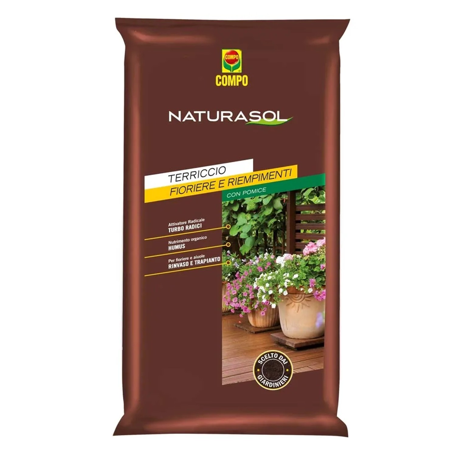 Terriccio Professionale TYP 7 Per Gerani, Annuali, Viole E Ortaggi - 70 Litri