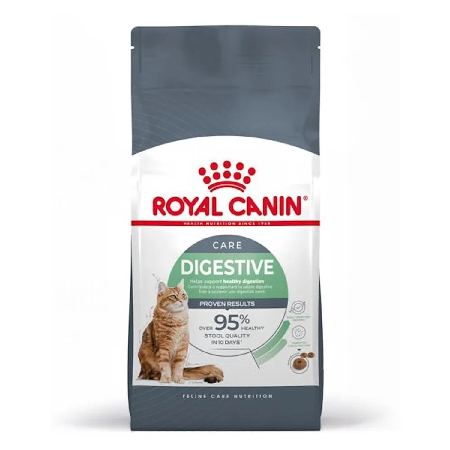 Royal Canin Digestive Care cibo secco per gatti per supportare la digestione.