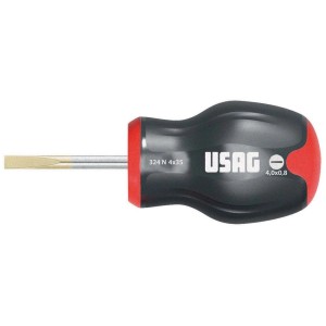 Cacciavite USAG stubby, a taglio, 4x35 mm. Cacciavite compatto.