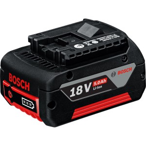 Bosch Professional Batteria GBA 18V 5Ah per elettroutensili, batteria 18V con indicatore di carica.