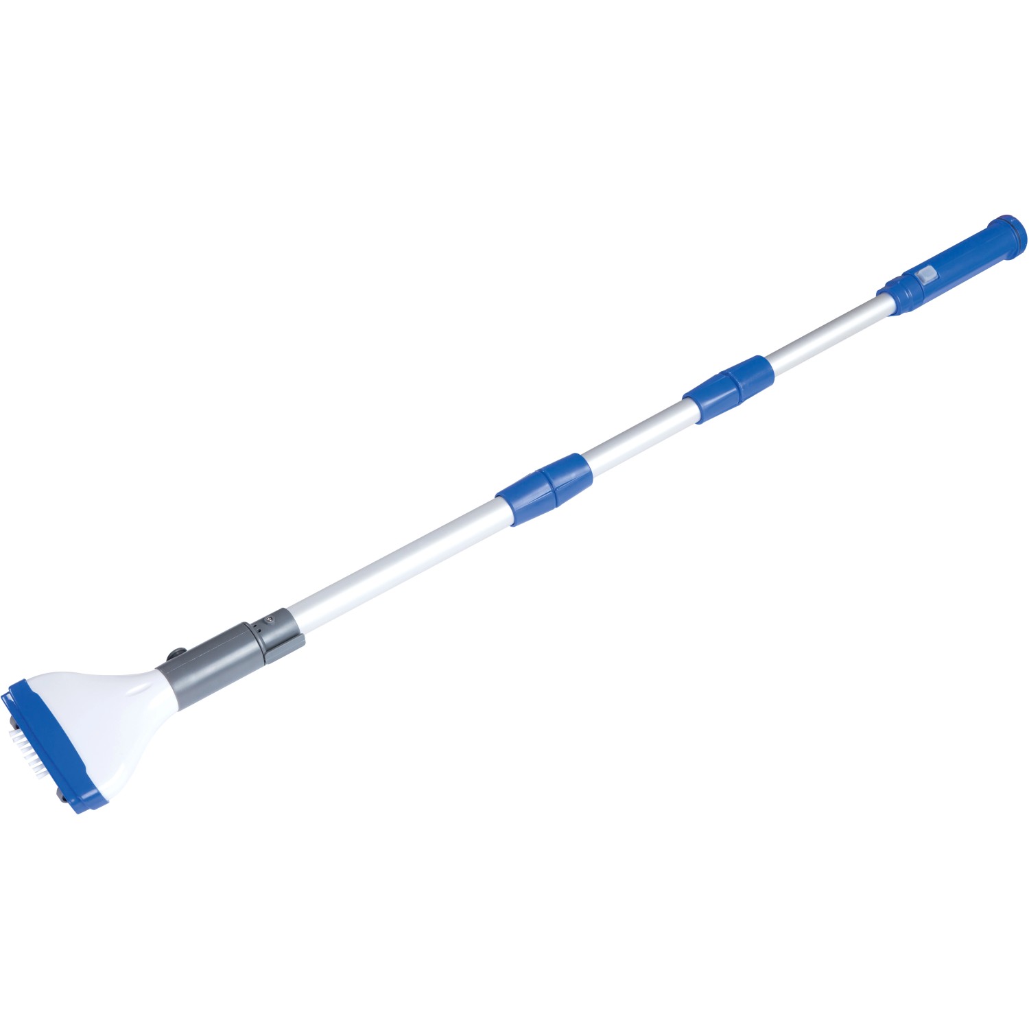 Spazzola per piscina con asta telescopica per la pulizia della piscina.